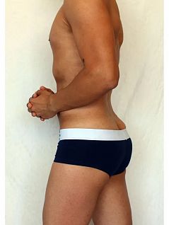 Мужские хипсы из хлопка темно-синего цвета Boefje RT46748